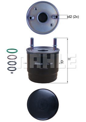 Filtr paliwa do Kia, KL 1002D, KNECHT w ofercie sklepu e-autoparts.pl 